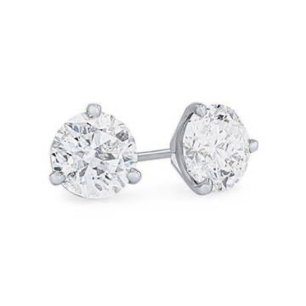 Round shaped Diamond Stud Earrings